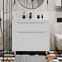 Vivon Тумба с раковиной Shelly 90 белая матовая